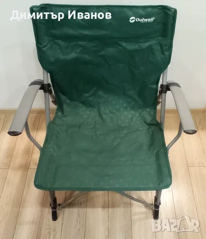 Сгъваем къмпинг стол Outwell Goya Green – висок клас, отлично състояние