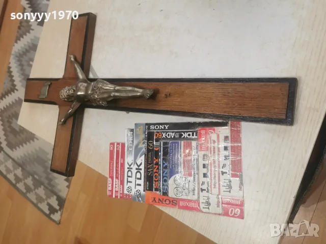 ГОЛЯМ КРЪСТ С ХРИСТОС 60СМ 0908261623L4, снимка 5 - Антикварни и старинни предмети - 55604905