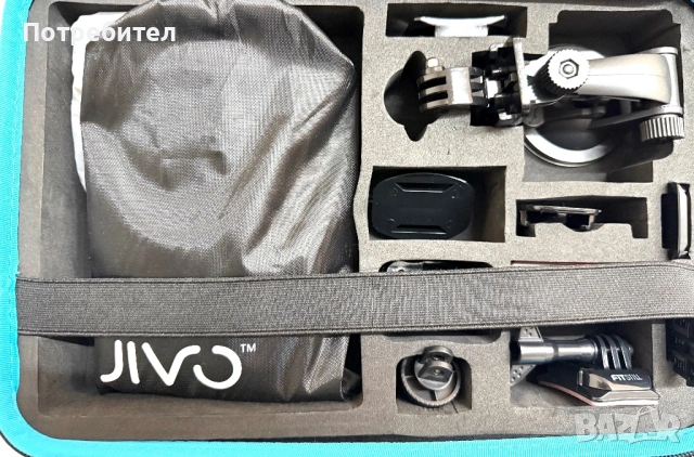 Оригинален Jivo Go Gear Комплект аксесоари за екшън спортна камера за GoPro Hero, снимка 10 - Чанти, стативи, аксесоари - 54906371
