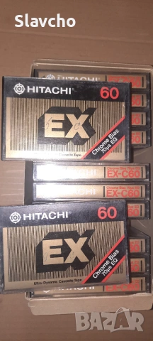 Аудио касети - Hitachi EX-C60/ 12 PCS./ Chrome/ Ultra-Dynamic Cassette Tape, снимка 6 - Аудио касети - 54992004