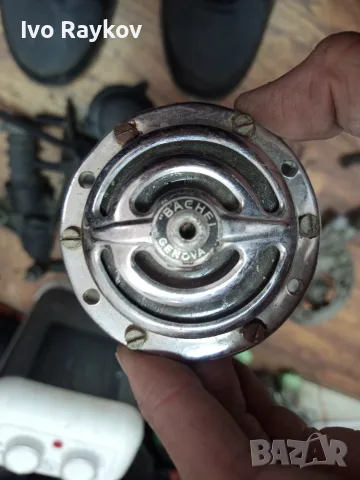 Клаксон Horn, BACHEL GENOVA, 6V, VESPA, снимка 2 - Части - 55353768