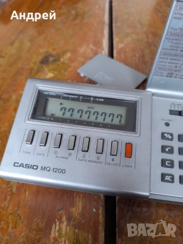 Стар калкулатор,настолен часовник Casio MQ-1200, снимка 7 - Други ценни предмети - 54083369