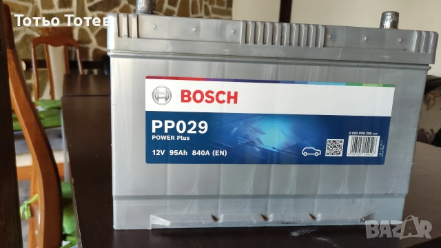 Акумулатор Bosch POWER PLUS PP029, 12 V, 95 Ah, 840 А, JIS Клема L +
