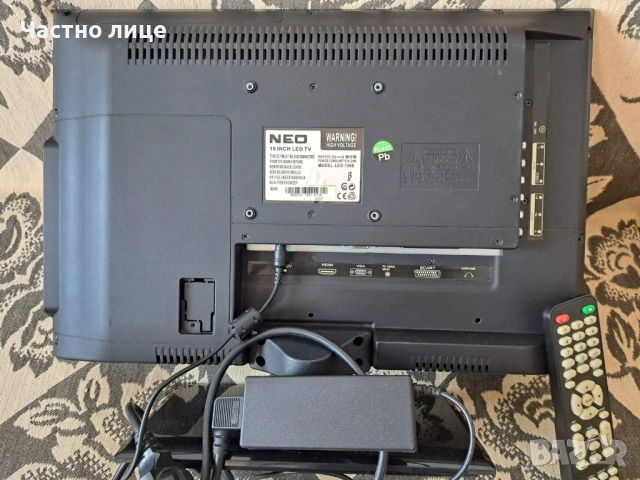 Телевизор NEO 19 инча LED-1960 12V/220V, снимка 3 - Телевизори - 54578574