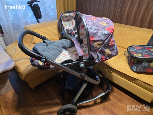 3 в 1 Cosatto Giggle Quad бебешка количка - Hare Wood, снимка 15 - Детски колички - 54593585