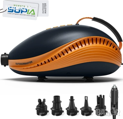 OutdoorMaster 20PSI Електрическа SUP помпа Paddle Board Pump The Dolphin

, снимка 2 - Водни спортове - 48959152