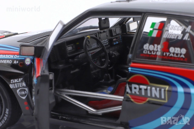 Lancia Delta HF INTEGRALE n.1 Tribute to BIASON Rallye Monte Carlo 1990 - мащаб 1:18 Solido кутия, снимка 4 - Колекции - 54708631
