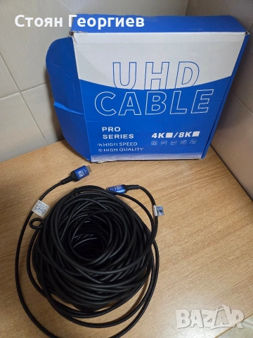 Чисто нов 4K HDMI кабел 15 метра, снимка 2 - Кабели и адаптери - 54393430