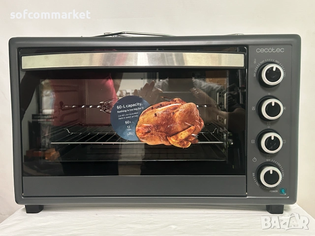 Mини фурна Cecotec Bake&Toast 6090 Gyro (60L, 2200W) + 6 мес. гаранция