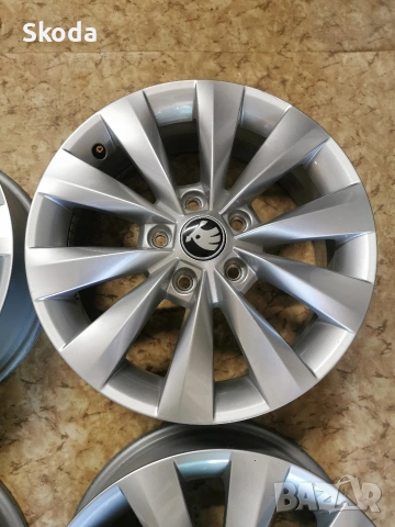джанти Skoda 5x112 16, снимка 3 - Гуми и джанти - 54314237
