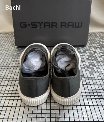 Мъжки кецове G-STAR RAW NORIL CVS BSC M – Dark Green - Размер 42, снимка 4 - Кецове - 55604584