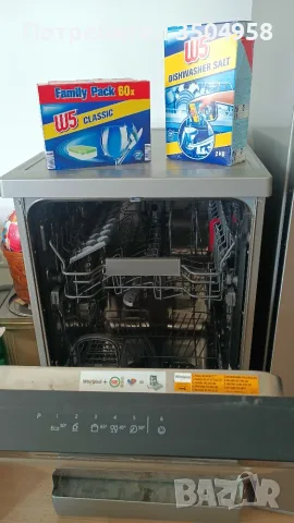 съдомиялна машина Whirlpool, 6 програми, 45 см., инокс, снимка 3 - Съдомиялни - 55319964