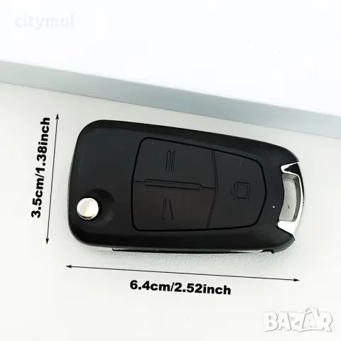 Кутийка за ключ с 3 бутона за OPEL/Vauxhall  Astra H, Zafira B, Corsa D, и острие HU100, снимка 2 - Аксесоари и консумативи - 55570712