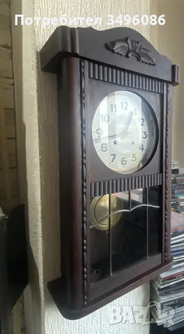 Стар немски стенен часовник от 1920-1930 година , снимка 5 - Антикварни и старинни предмети - 55398138