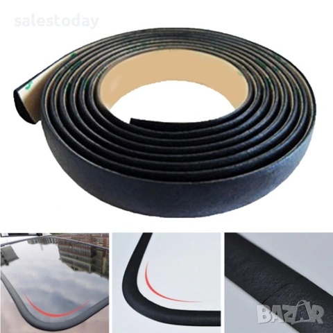 Уплътнение за кола, врати, прозорци, багажници, капаци, табла, 3мм X 15мм X 5м