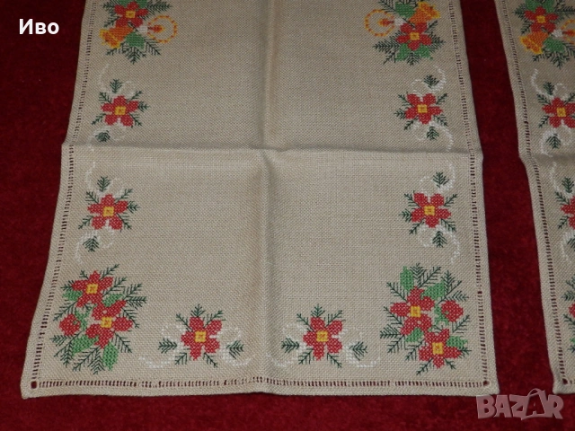 Нови бродирани ленени покривки, снимка 4 - Покривки за маси - 54042552