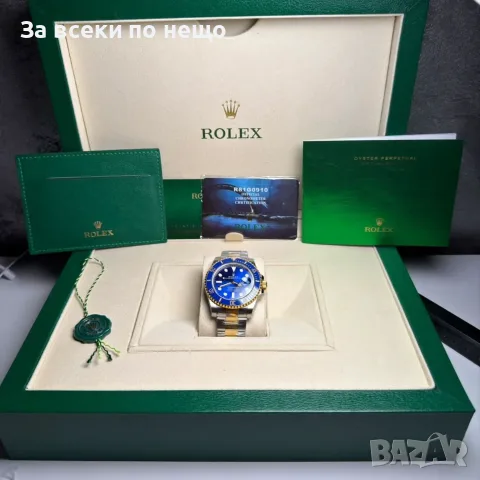 Rolex Submariner Bluesy Мъжки Часовник С Кутия Документи И Подаръчна Чанта Код Chronolux55
