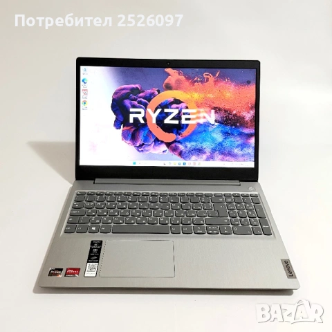 Lenovo IdeaPad 3/15,6” FHS/Ryzen 5 3500U/512GN NVMe/8GB DDR4, снимка 2 - Лаптопи за работа - 54541416
