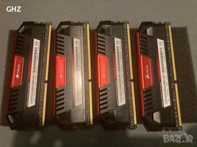 Corsair Vengeance Pro Series Red 32GB (4x8GB) DDR3 1866MHz CL9, снимка 2 - RAM памет - 55371500
