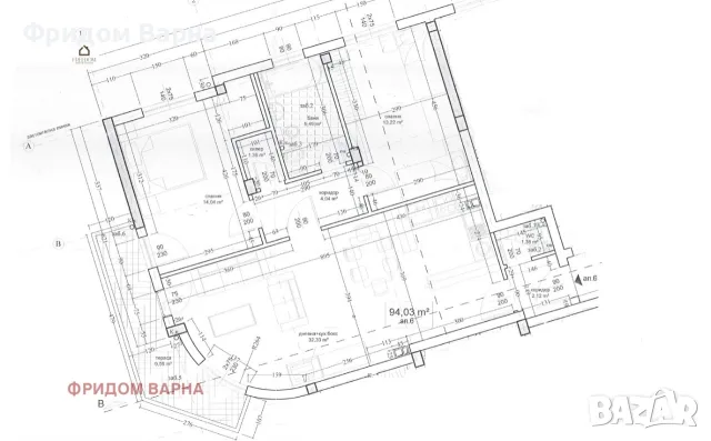 ПРОДАВА 3-СТАЕН АПАРТАМЕНТ, БРИЗ, ВАРНА, снимка 9 - Апартаменти - 55492527