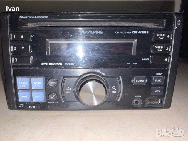 CD player Alpine CDA-W203Ri, снимка 5 - Ресийвъри, усилватели, смесителни пултове - 54785320