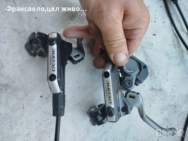 Хидравлични спирачки за велосипед колело Shimano deore bl m 595 свалени от 29 цола, задна за вгражда
