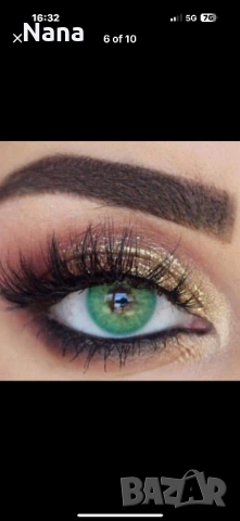 Цветни лещи сини,зелени,сиви,лешников кафяв цвят, снимка 9 - Козметика за лице - 48311603