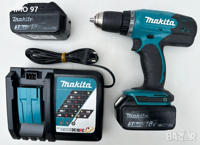 Makita DDF453 - Акумулаторен винтвоерт 2x18V 3.0Ah, снимка 2 - Винтоверти - 54671240