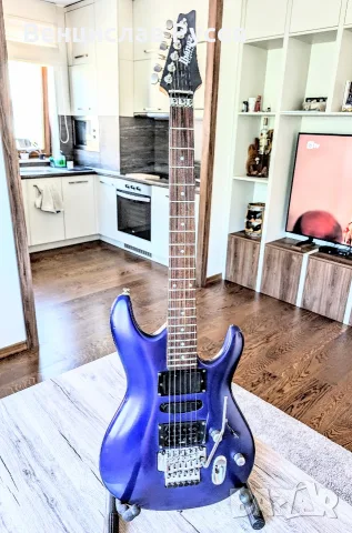 Ibanez EDR470EX Jewel Blue Flat, 2002, Korea, снимка 2 - Китари - 55686720