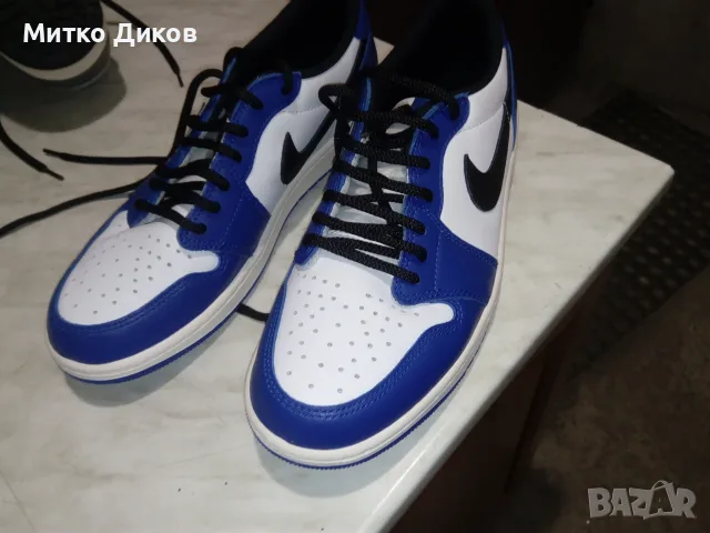 Nike Air Jordan 1 Retro Low OG Game Royal маркови марат. ест. кожа нови №43 US 9.5 UK 8.5 ст. 275мм