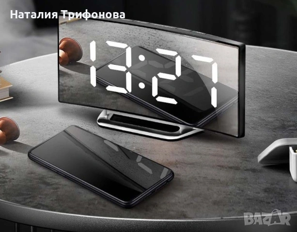 Мултифункционален настолен електронен часовник, снимка 4 - Други стоки за дома - 54934328