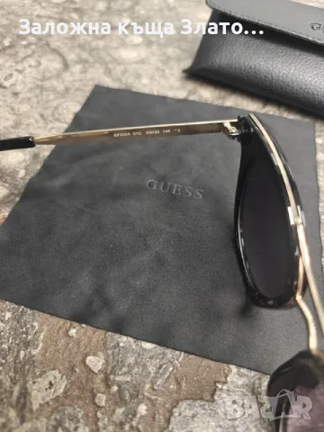 Дамски очила Guess с предпазен черен калъф и черна кърпичка, снимка 6 - Слънчеви и диоптрични очила - 55450877