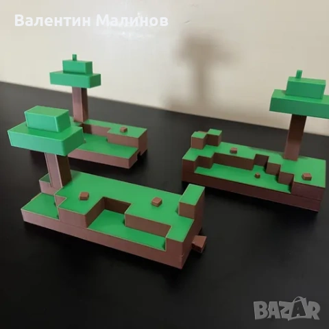 Поставка за фигурки Kinder Joy Minecraft , снимка 3 - Фигурки - 54074429