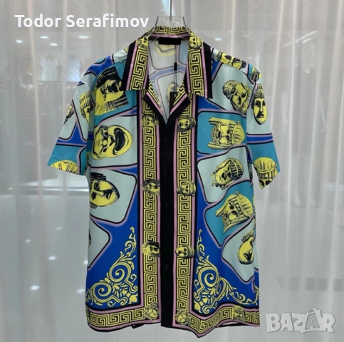 Летен комплект Versace мъжка риза и панталон, снимка 2 - Други - 54666250