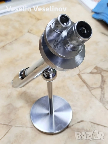 Ретро поляриметър Carl Zeiss Jena в дървена кутия (Неработещ / За декор)