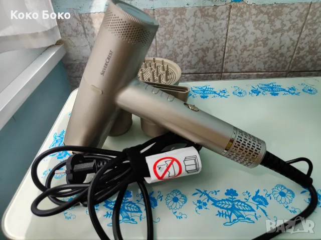 Продавам сешоар SilverCrest SHB 1600 B1 с безчетков мотор – като нов, в гаранция до 25.01.2028 г., снимка 4 - Сешоари - 55424419