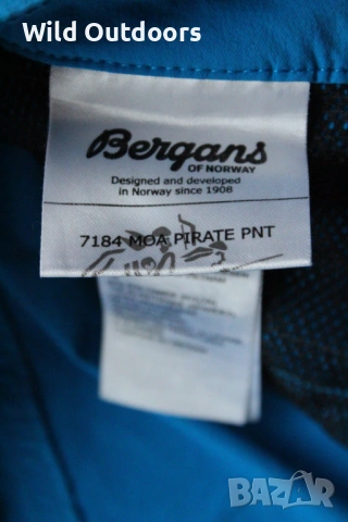 BERGANS Moa pirate pants - мъжки къси панталони, размер М, снимка 5 - Спортни дрехи, екипи - 54839271