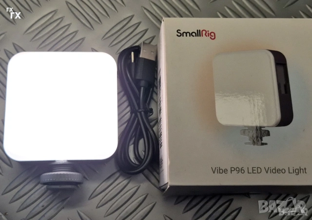  led лампа SmallRig Vibe P96, "Ice Cube" осветление, Telesin RGB , съвместима с iPhone, снимка 2 - Светкавици, студийно осветление - 52381129