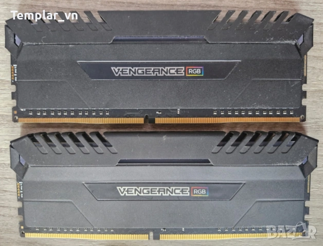 Corsair Vengeance RGB PRO 2x8 GB DDR4 2666 1.35V, снимка 2 - RAM памет - 52527574