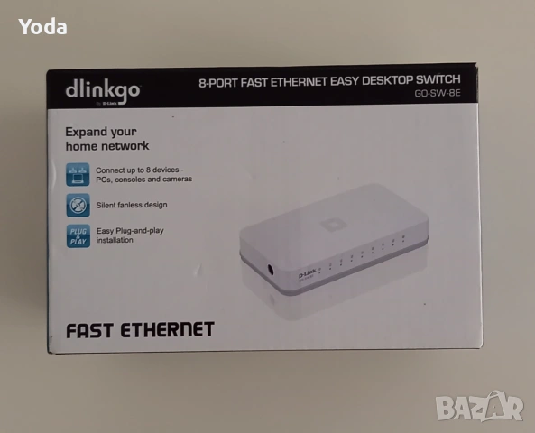 Суич 8-PORT FAST ETHERNET EASY DESKTOP SWITCH GO-SW-8E
