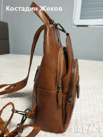 Нова. Дамска оригинална раница/чанта за през рамо (sling bag) RAVUO., снимка 4 - Чанти - 54963161