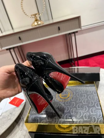 Christian Louboutin So Kate Patent Pumps – Black, снимка 7 - Дамски обувки на ток - 55417793