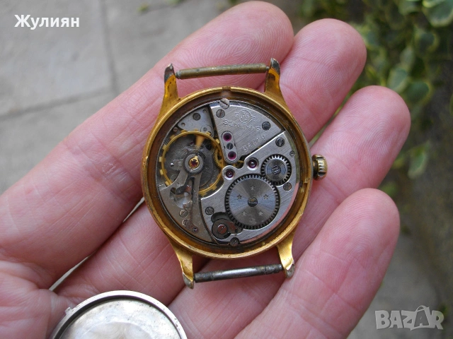 КОЛЕКЦИОНЕРСКИ ПОЗЛАТЕН ЧАСОВНИК ВОЛНА 22 КАМНЯ , снимка 8 - Антикварни и старинни предмети - 55099020