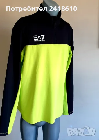 Emporio Armani EA7 Stretch 3/4 Zip Mens Size XL / 2XL НОВО!  ОРИГИНАЛ! Мъжка Спортна Блуза!, снимка 13 - Спортни дрехи, екипи - 55316037