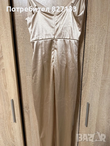 Дамска сатенена рокля, снимка 2 - Рокли - 54161210