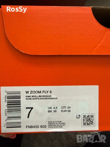 Дамски Nike Zoom Fly6 , оригинални, снимка 10 - Маратонки - 55010485