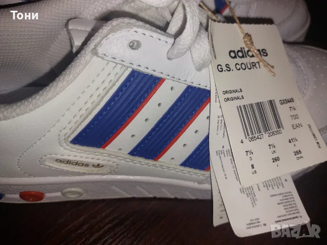 ADIDAS Оригинал Нови Дамски Маратонки от Естествена Кожа с Етикет 40, снимка 15 - Маратонки - 55667796