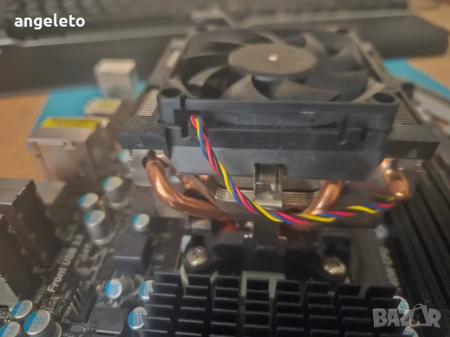 Дъно Asrock с процесор fx6300 и охлаждане