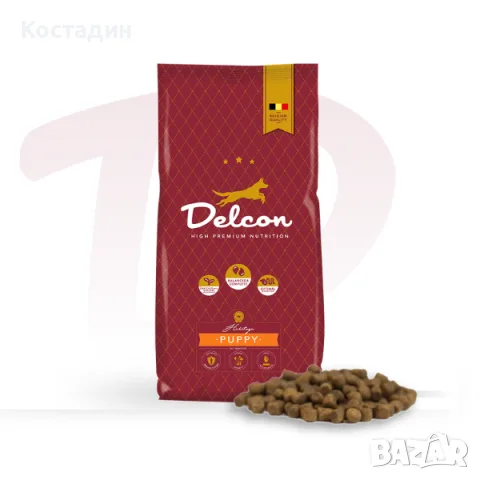 Пълноценна Храна за Подрастващи Кучета - Puppy - 12кг - Delcon Puppy