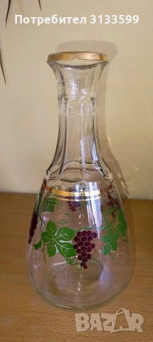 Голяма стъклена кана с вместимост 1400 мл; ГАРАФА, снимка 7 - Сервизи - 49059711